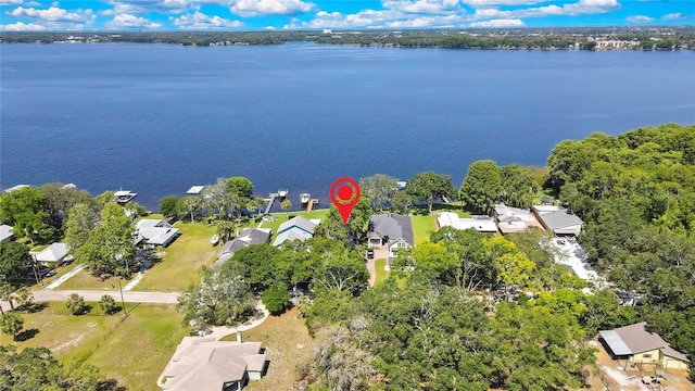 550 George St S, Tarpon Springs, FL 34688 - aerial view of residential area with a nearby body of water