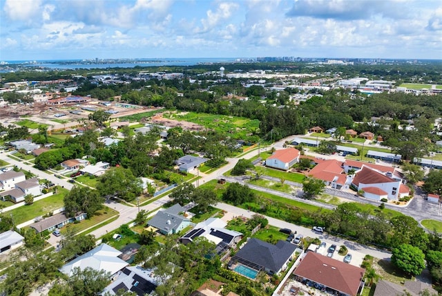 2320 James Ln, Sarasota, FL 34231 - aerial view of property and surrounding area featuring nearby suburban area