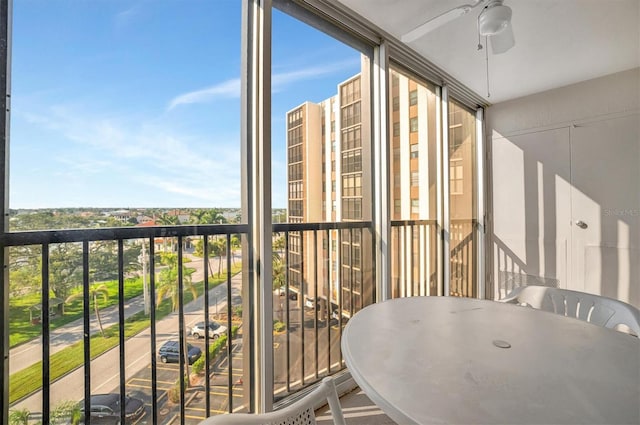 10355 Paradise Blvd Unit 502, Treasure Island, FL 33706 - balcony featuring ceiling fan
