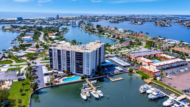 10355 Paradise Blvd Unit 502, Treasure Island, FL 33706 - drone / aerial view of a large body of water