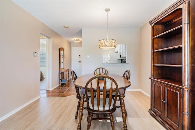 3839 Trophy Blvd Unit 3839, New Port Richey, FL 34655 - dining space with light wood finished floors and baseboards