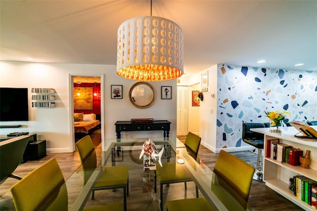 3850 13th Ave N Unit 113, Saint Petersburg, FL 33713 - dining space featuring baseboards and recessed lighting
