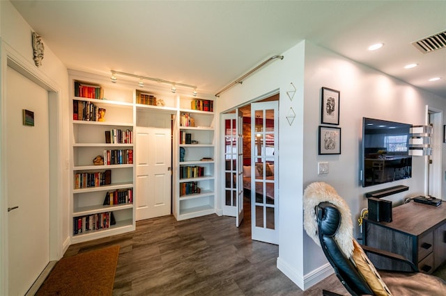 3850 13th Ave N Unit 113, Saint Petersburg, FL 33713 - office with dark wood-type flooring, recessed lighting, and baseboards