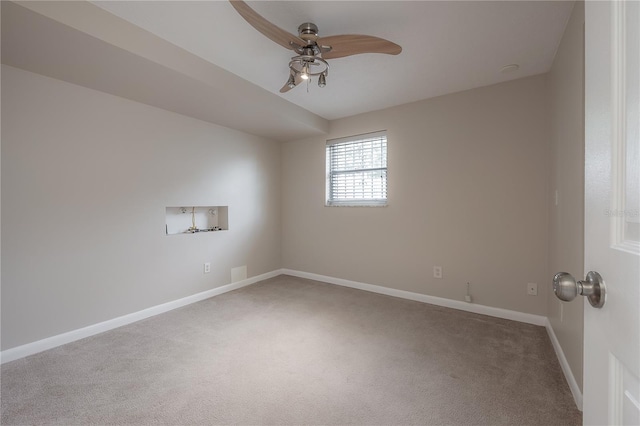 2614 E Liberty St, Tampa, FL 33612 - carpeted spare room with ceiling fan and baseboards