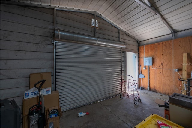 2614 E Liberty St, Tampa, FL 33612 - garage with wooden walls