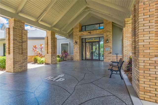 11148 Hollander Ave, Hudson, FL 34667 - view of patio / terrace with french doors
