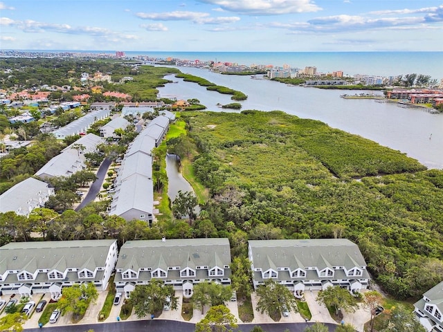 9812 Indian Key Trl Unit 84, Seminole, FL 33776 - aerial view of residential area with a large body of water