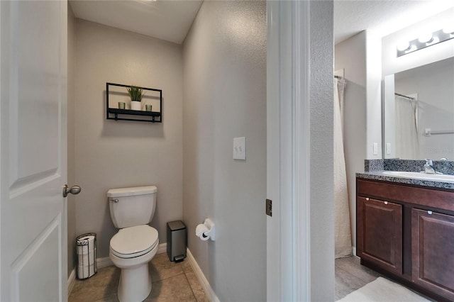 11121 Hudson Hills Ln, Riverview, FL 33579 - full bath with vanity, toilet, and tile patterned floors