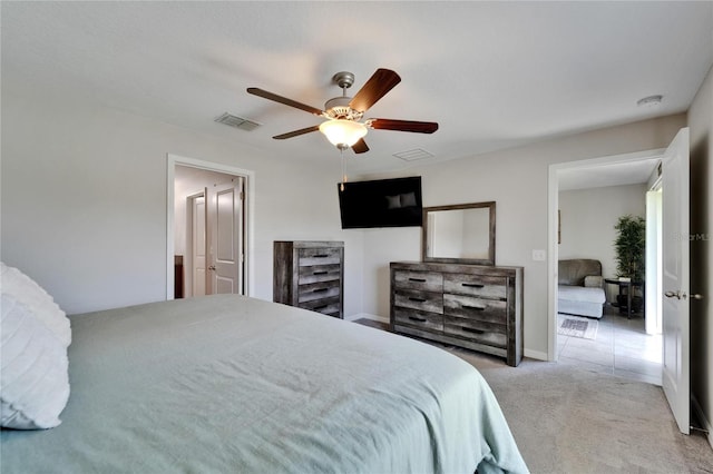 11121 Hudson Hills Ln, Riverview, FL 33579 - bedroom featuring carpet floors and ceiling fan
