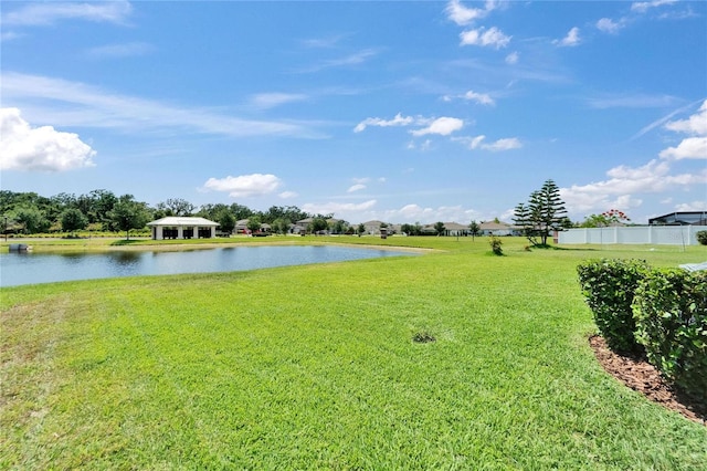 11121 Hudson Hills Ln, Riverview, FL 33579 - view of yard with a water view