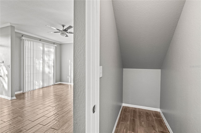9416 Lake Chase Island Way Unit 9416, Tampa, FL 33626 - bonus room featuring wood finished floors, a ceiling fan, and baseboards
