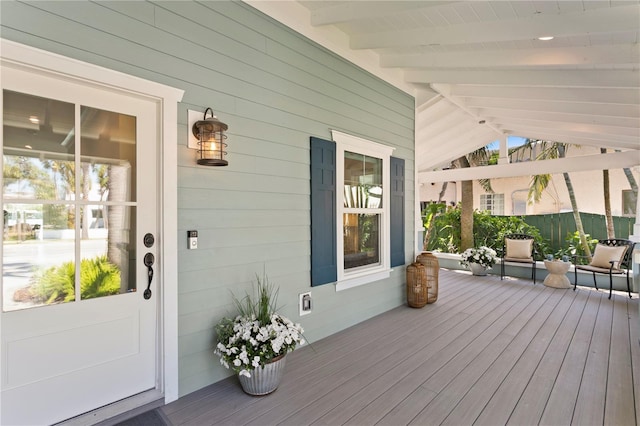 2903 Pass A Grille Way, St Pete Beach, FL 33706 - view of wooden porch