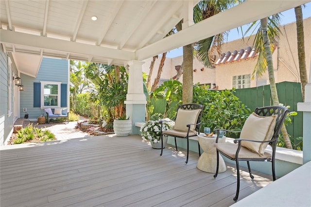 2903 Pass A Grille Way, St Pete Beach, FL 33706 - view of wooden terrace