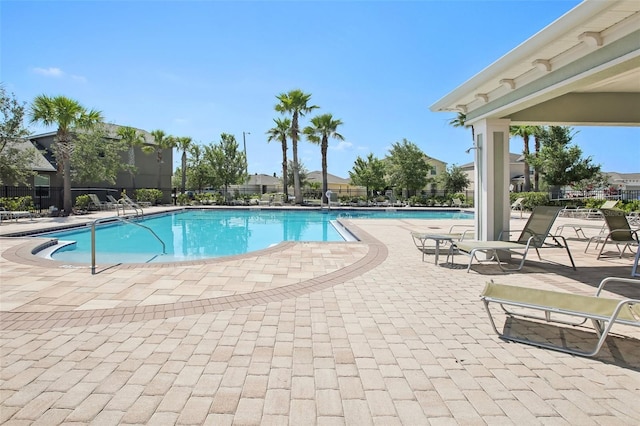 10326 Boggy Moss Dr, Riverview, FL 33578 - community pool with a patio area
