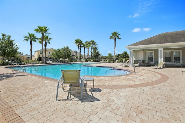 10326 Boggy Moss Dr, Riverview, FL 33578 - community pool featuring a patio