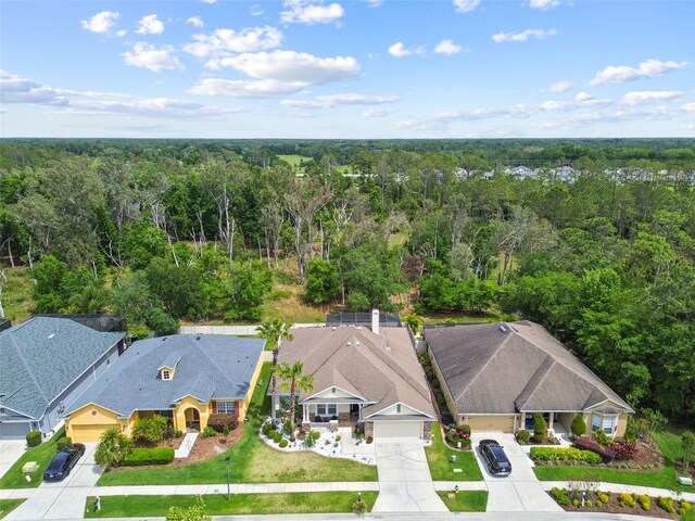 7410 Ambleside Dr, Land O Lakes, FL 34637 - view of subject property with a heavily wooded area
