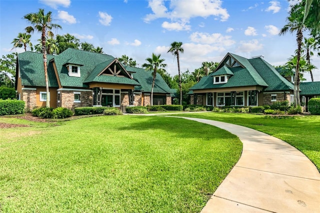 7410 Ambleside Dr, Land O Lakes, FL 34637 - surrounding community with a yard