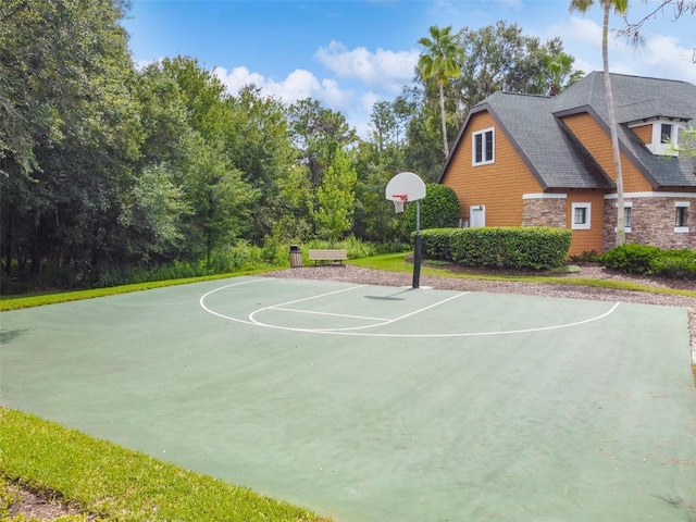 7410 Ambleside Dr, Land O Lakes, FL 34637 - view of basketball court with basketball hoop