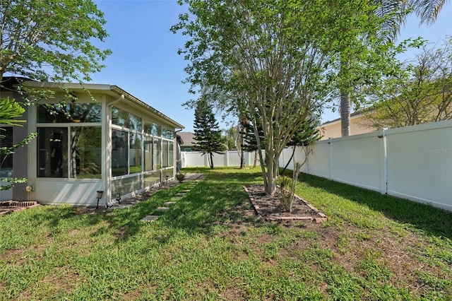 5340 Riva Ridge Dr, Wesley Chapel, FL 33544 - view of yard with a sunroom