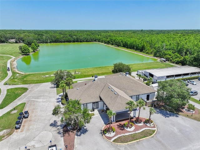 5340 Riva Ridge Dr, Wesley Chapel, FL 33544 - bird's eye view of a heavily wooded area and a nearby body of water