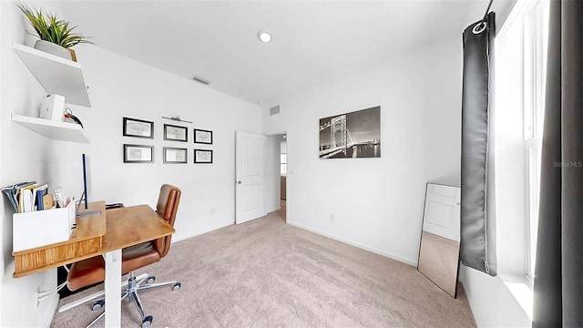 35552 Shade Fern Ln, Zephyrhills, FL 33541 - home office featuring carpet and baseboards