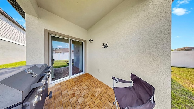 35552 Shade Fern Ln, Zephyrhills, FL 33541 - entrance to property with stucco siding