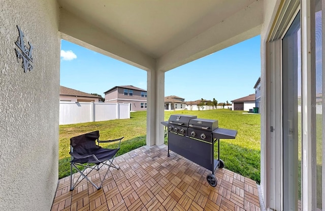 35552 Shade Fern Ln, Zephyrhills, FL 33541 - view of patio / terrace with a residential view