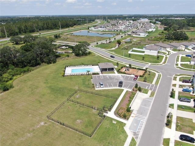 35552 Shade Fern Ln, Zephyrhills, FL 33541 - aerial overview of property's location with a large body of water