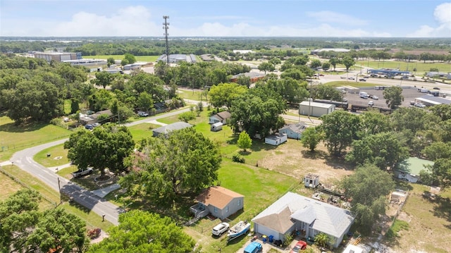 bird's eye view of a tree filled landscape