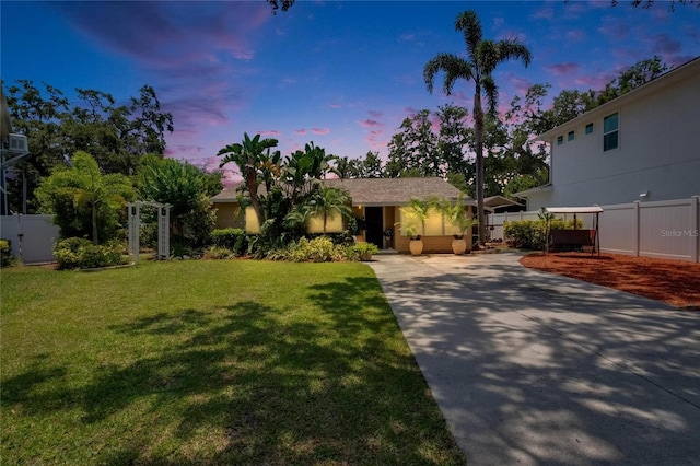 3626 S Hesperides St, Tampa, FL 33629 - view of front of house featuring concrete driveway