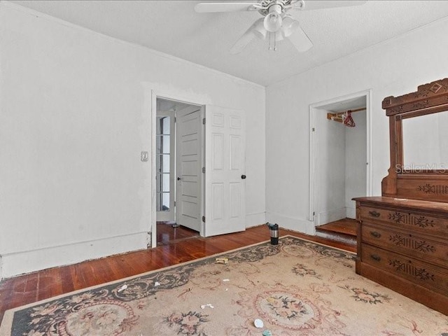 485 E Stanford St, Bartow, FL 33830 - bedroom with wood finished floors, baseboards, and ceiling fan