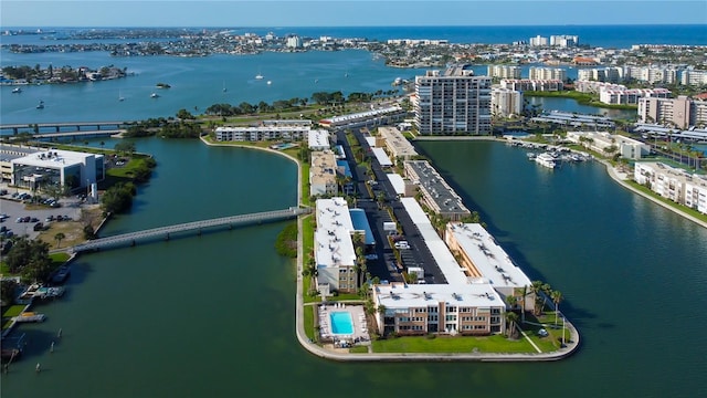 7465 Bay Island Dr S Unit 213, South Pasadena, FL 33707 - drone / aerial view of a nearby body of water