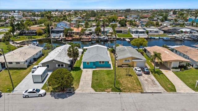 5051 Bonito Dr, New Port Richey, FL 34652 - aerial view of residential area with a large body of water