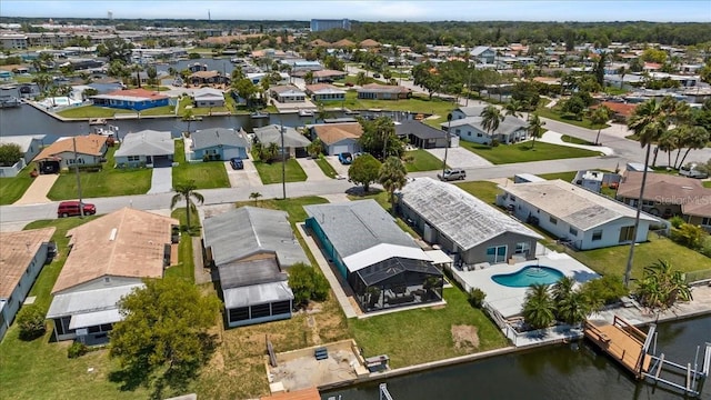 5051 Bonito Dr, New Port Richey, FL 34652 - aerial view of residential area featuring a nearby body of water