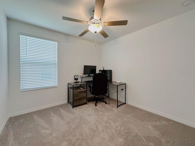 6444 Bar S Bar Trl, Zephyrhills, FL 33541 - office area with light colored carpet and baseboards