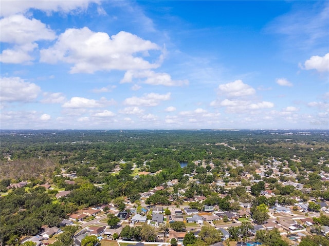 aerial perspective of suburban area with a forest