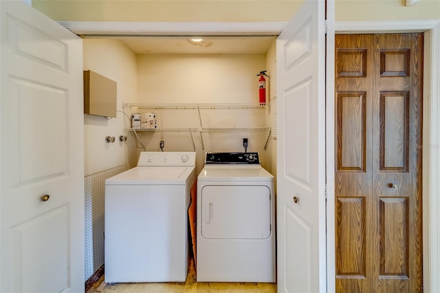 1249 Abbey Crescent Ln, Clearwater, FL 33759 - laundry room featuring separate washer and dryer