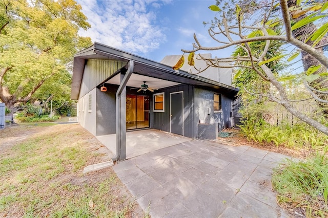 1249 Abbey Crescent Ln, Clearwater, FL 33759 - garage with ceiling fan