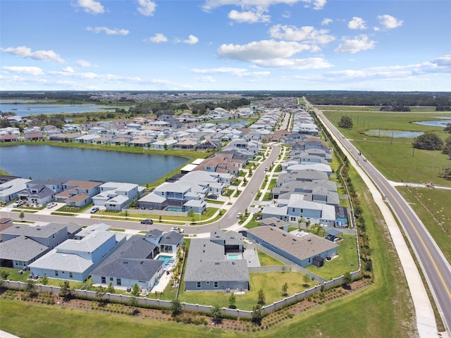 8421 Ivy Stark Blvd, Wesley Chapel, FL 33545 - aerial perspective of suburban area with a large body of water