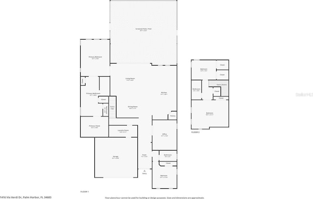 1416 Via Verdi Dr, Palm Harbor, FL 34683 - view of home floor plan
