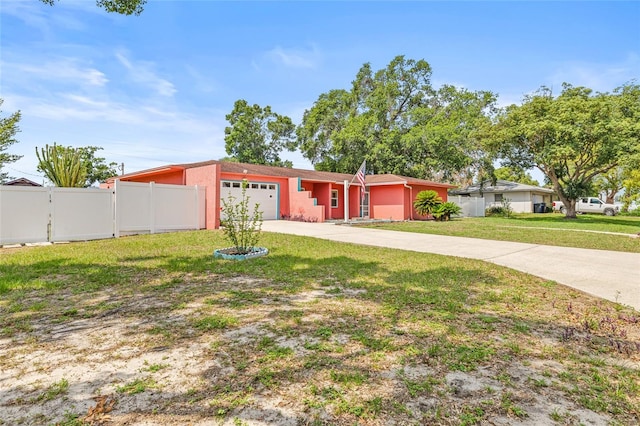 603 Royal Crest Dr, Brandon, FL 33511 - view of front of home with concrete driveway, a garage, and stucco siding