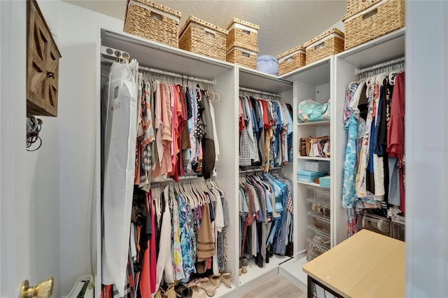 10449 Hunters Haven Blvd, Riverview, FL 33578 - walk in closet featuring wood finished floors