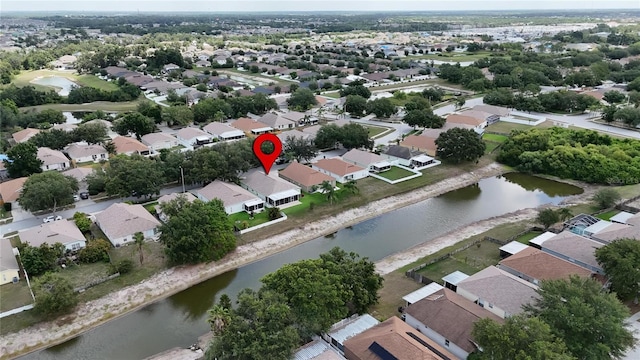10449 Hunters Haven Blvd, Riverview, FL 33578 - aerial perspective of suburban area with a nearby body of water