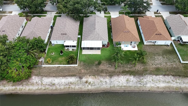 10449 Hunters Haven Blvd, Riverview, FL 33578 - aerial perspective of suburban area with a nearby body of water