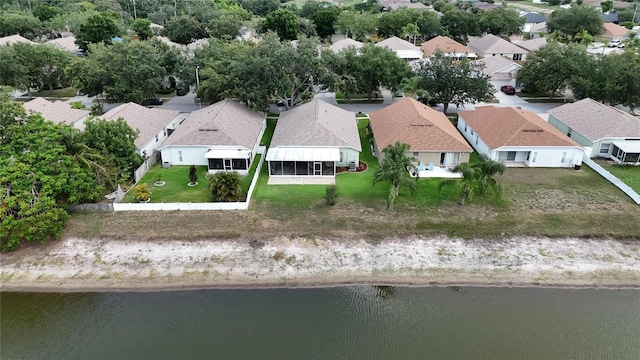 10449 Hunters Haven Blvd, Riverview, FL 33578 - aerial perspective of suburban area with a nearby body of water