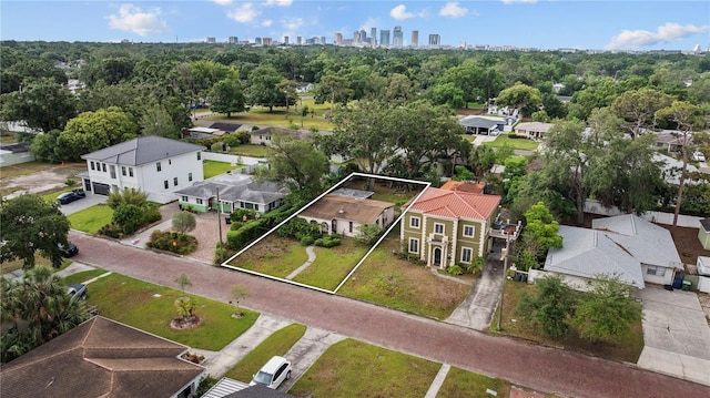 910 W Virginia Ave, Tampa, FL 33603 - aerial view of residential area featuring property boundaries highlighted