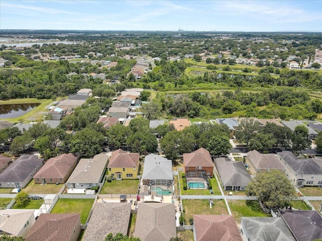 11121 Running Pine Dr, Riverview, FL 33569 - aerial view of residential area with a nearby body of water and a pool