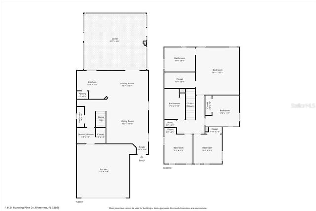 11121 Running Pine Dr, Riverview, FL 33569 - home floor plan
