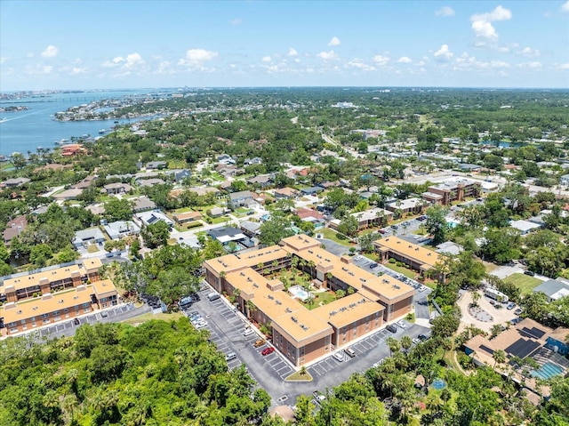 drone / aerial view of a nearby body of water