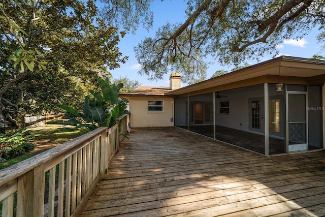1142 Lancer Ln, Tarpon Springs, FL 34689 - deck featuring ceiling fan